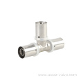 Ce Approved Copper Brass Compression Tube Plumbing Pipe Fitting